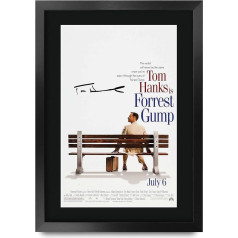HWC Trading Forrest Gump A3 įrėmintas pasirašytas spausdinti autografai nuotraukų spausdinti nuotraukų ekranas dovana Tom Hanks filmas gerbėjai