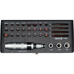 Smūginių atsuktuvų rinkinys 32 vnt. yt-28000