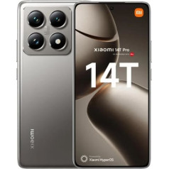 Išmanusis telefonas 14t pro 5g 12/512gb titano pilkos spalvos