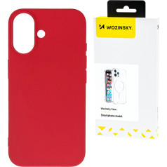 Silikoninis dėklas Samsung Galaxy S24 FE Silikoninis dėklas - raudonas