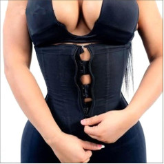 Fujian penktadienis Korsetas Kūno Shaper Lateksas juosmens treneris Zip Underbust Slim pilvo juosmens Cincher Slimms Shaper diržas Shapewear moterys