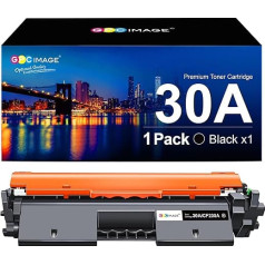 GPC Image 30A suderinamos tonerio kasetės HP CF230A 30A su lustu (1 juoda), skirtos HP LaserJet Pro M203d, M203dw, M203dn, MFP M227sdn, MFP M227d, MFP M227fdw, MFP M227fdn, MFP M227fdn spausdintuvui