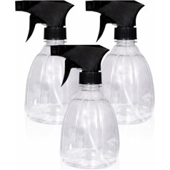 THE BELL Sprühflasche aus Kunststoff, Salon-Sprühflasche, 400 ml, ätherisches Öl, wiederverwendbar, Sprühflasche, Gartenarbeit, Pflanze, feiner Nebel, Küche, Badezimmer, Reinigung, Reisen, Party,