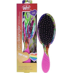 Wet Brush Pro Detangler Pride Love Is Love plaukų šepetys Pink