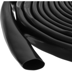 išteklių žemėlapis 5 m PVC-Kabelschlauch, 14 mm PVC-Rohr, schwarz, Kabel-Organizer, Draht-Abschirmung, Ummantelung