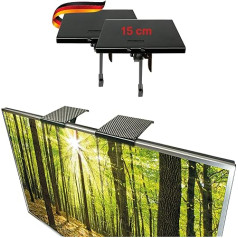 SCHWAIGER 661781 TV lentyna, 2 vnt., monitoriaus stovas, ekrano lentyna, multimedijos lentyna, televizoriaus viršus, televizorius, garsiakalbių laikiklis, garsiakalbių laikiklis, 6 colių laikiklis