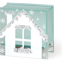 H&h Decorazione Natalizia Casetta su šviesos diodu cm 10 x 5 x 10 cm