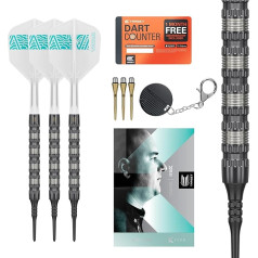 Target Darts Rob Cross 95K Soft Tip 95% volframo strėlių rinkinys, 18G | Voltage Player Edition smiginio rinkinys su 
