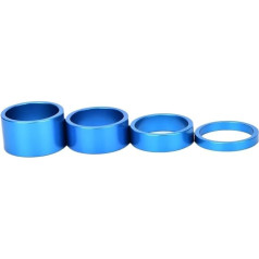 Dviračių tarpiklis 4Pcs dviračių šakės poveržlės Stem Spacer aliuminio lydinio dviračių galvos dangtelio poveržlės pakelia vairą 5-20mm MTB dviračių dviračių dviračių tarpiklis