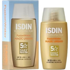 ISDIN Fotoprotector Fusion Water Urban SPF 30 (50 ml) | Itin lengva apsauga nuo šviesos kasdieniam naudojimui miesto aplinkoje