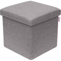 Kneckes Aukštos kokybės vaikiška taburetė ir taburetė (30 x 30 x 30 cm) Idealiai tinka vaikams kaip vaikų kambario baldai Sulankstoma taburetė