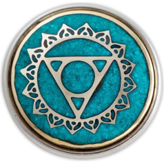 NOOSA-Amsterdam Original Chunk Vishuddha Chakra Blue, baltas metalas