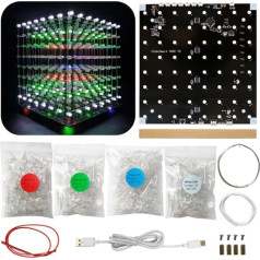 3D8 LED kubo rinkinys 8x8x8 