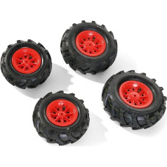 rolly toys 409853 pneumatinės padangos traktoriams raudonas ratlankis