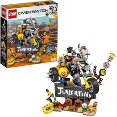 LEGO Overwatch Junkrat & Roadhog 75977 konstravimo rinkinys, Overwatch žaislas mergaitėms ir berniukams nuo 9 metų (380 detalių)