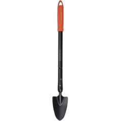 BLACK+DECKER sodo kastuvėlis - smaili galvutė - teleskopinė rankena 77-105 cm - atsparus karščiui - juodas