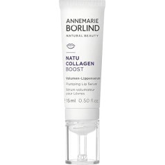 ANNEMARIE BÖRLIND NATUCOLLAGEN BOOST Volume Lip Serum (15 ml) - veganiškas kolagenas ir baltojo lubino ekstraktas - stangrina, drėkina ir atstato lūpų putlumą