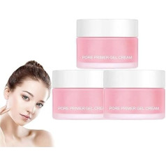 Jiornie Pore Primer Gel Cream su geliniu veido gruntu, puikiai dengiančiu poras, drėkinamuoju gruntu veidui prieš makiažą, kreminiu nematomų porų veido gruntu (3 vnt.)