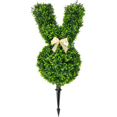 Simulierte Grünpflanze Kaninchen Outdoor Garten Dekoration Kunststoff Home Dekoration Outdoor Hof Boden Stecker Rasen, Typ+4 70cm, Mit Lichtern