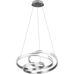 Trio Leuchten Nuria 326210107 LED pakabinamas šviestuvas Metalinis nikelio matinis akrilas su 60 W LED jungikliu ir reguliatoriumi