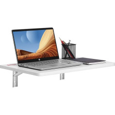 VEVOR sulankstomas stalas Sieninis stalas 59,94 x 39,62 x 14,99 cm Sulankstomas virtuvės sieninis stalas studentų bendrabučiui Svetainė Miegamasis Tvirtas baltas medžio drožlių plokštės 45,36 kg apkrovos talpa