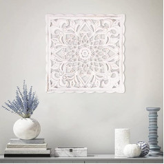Medinė pakabinama sieninė plokštė 30x30cm Širdies formos kvadratinis dekoratyvinis raižytas gėlių nusiminęs kaimiškas sienų menas skulptūra Sienos ornamentas prieškambario gyvenamasis kambarys kavinė biuras