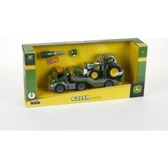 Klein John Deere traktoriaus sukimas ant priekabos