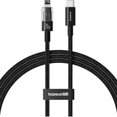 Kabelio brangakmenis usb c-ip 20w 1m (juodas)
