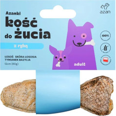 Azanki lašišos oda su kaulu ir čiobreliais 12 cm žuvies forma