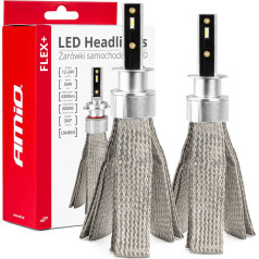 LED automobilių lemputės flex+ h1 serijos 12v 24v 6000k canbus -03655