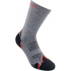 Zeķes HIKING Socks XL Carbon/Mountain Red