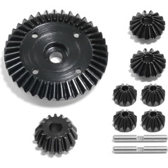 Qussedser XV02 TT02 TT02B 45 storio plienas, sukomplektuotas diferencialinės pavaros rinkinys + pagrindinės pavaros rinkinys plieninė pavara (C)