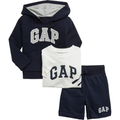 GAP kūdikių berniukų rinkinys su V logotipu, 3 dalių drabužių rinkinys su logotipu