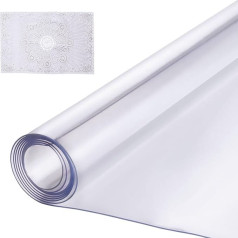 VEVOR staltiesė Stalo apsauga Kvadratinis PVC stalo padėklas 1372x1372mm Vandeniui atsparus stalo apsauginis staltiesės stalviršis Stalo audinys biuro komodai Valgomojo stalas 2 mm storio