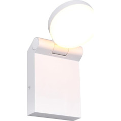 Trio Leuchten Adour 245560131 LED lauko sieninis šviestuvas Lieto aliuminio baltas matinis akrilo atspalvis Į komplektą įeina 7,5 W šviesos diodas, keičiantis spalvą