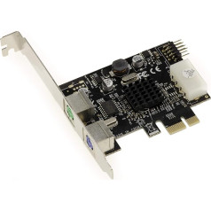 KALEA-INFORMATIQUE PCIe x1 PS/2 kortelė - 2 PS2 klaviatūros ir pelės prievadai + 1 vidinis 9 kontaktų USB 2.0 prievadas su ASIX 9990 mikroschemų rinkiniu, aukšto/žemo profilio