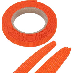 išteklių žemėlapis Geflochtene Kabelhülsen, wärmeschrumpfbarer Stoffschlauch, 5/16 Zoll, 4,9 m, Orange, 2:1 Verhältnis, Schrumpfschlauch, Kabelschutz für Kabelbaumkabel, Netzwerkkabelschutz, Kabelmanagement
