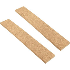 CAXUSD Pakuotė iš 2 kamštienos juostelių, skirtų kamštinei lentai, sulankstomų skelbimų lentų, skirtų namų lentai Pin Board Cork Coaster Cork Wallpaper Frame Push Tacks Line Sticker Wavy Sign Clip