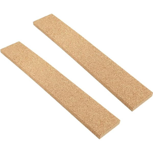CAXUSD Pakuotė iš 2 kamštienos juostelių, skirtų kamštinei lentai, sulankstomų skelbimų lentų, skirtų namų lentai Pin Board Cork Coaster Cork Wallpaper Frame Push Tacks Line Sticker Wavy Sign Clip