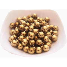 Kietas žalvario rutuliukas H62 Gryno žalvario kieto vario rutuliukas Tikslus vario rutuliuko skersmuo 6,35 mm Kietas vario rutuliukas [5 vnt.]