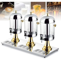 Getränkespender aus Edelstahl und klarem Glas, 24 l, für den gewerblichen Gebrauch, idealiai tinka restoranams, barams ir viešbučiams