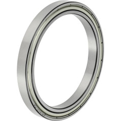 A ABSOPRO 6815ZZ Rillenkugellager P6 75x95x10mm Geschmierte Lager Doppel-Metall-Dichtung Silberton Scooter Skateboard Rad