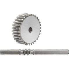 1 Satz 3-Modul-Schneckenradstange 20 35 50 60 Zähne, 45 Stahl 3-Modul-Zahnrad mit Prozessloch, Schneckenstange 30 mm Durchmesser(25)