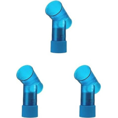 3 plaukų garbanų difuzoriaus vėjo plaukų džiovintuvo pučiamųjų priedų rinkinys Universalus mėlynas 21,5 x 12,5 x 7 cm