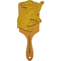 Harry Potter Hufflepuff House Paddle Hair Brush Women's Hair Comb Styling Accessories (Hufflepuff)
