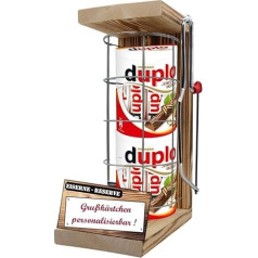 Personalizuotos dovanos vyrams Moterims Dovanų idėja - Geležies rezervo tinklelio tekstas Raudonas Duplo batonėlis Šokoladas (20 x 18,2 g), įskaitant avarinį pjūklą - Tėtis Mama Gimtadienis Vestuvės