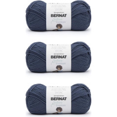 Bernat Softee Cotton Seaside Blue Yarn - 3 pakuotės po 120g - Nailonas - 3 DK (lengvi) - 220m - Mezgimas, nėrimas ir rankdarbiai