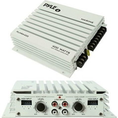 Jūros Undurchlassiger Amp Seefahrtsgebreuch Pyle PLMRA400 4 Kanale 200 W RMS 400 W Max Pro Boot Widerstandsfahiger Vanduo valčiai arba vieta sodo baseinas Atviras