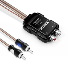 RECOIL MGLI Super mini 2 kanalų RCA stereofoninis įžeminimo kilpos izoliatorius, pagamintas iš HiFi permalloy transformatorių, skirtas garso signalams, pašalina triukšmą
