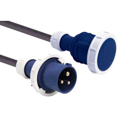 Electraline 46139 10 m neopreninis ilgintuvas H07RN-F 3G2,5 mm vyriškas/vyriškas IP67 juodas